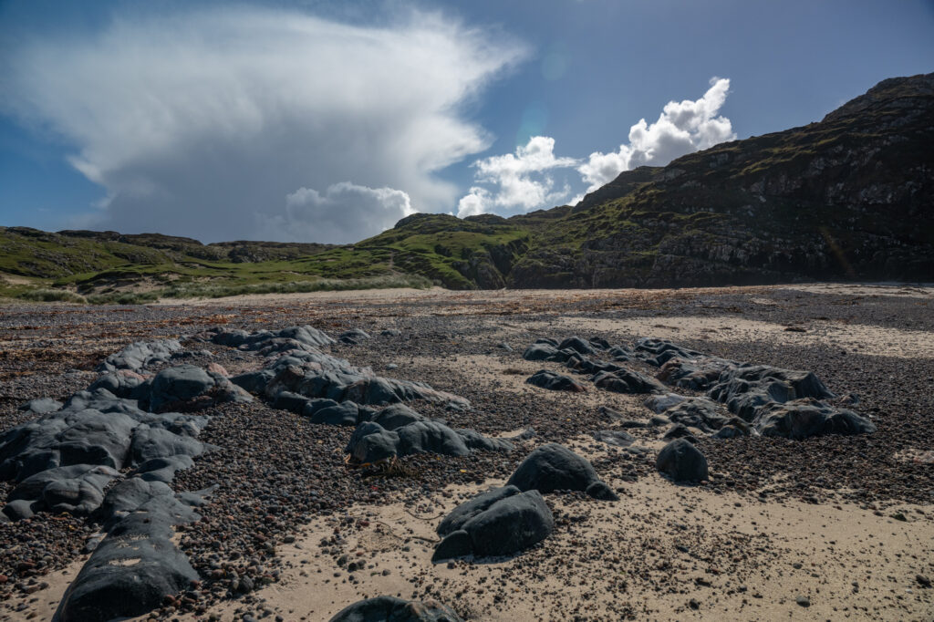 Finding stones on St. Columba's Bay